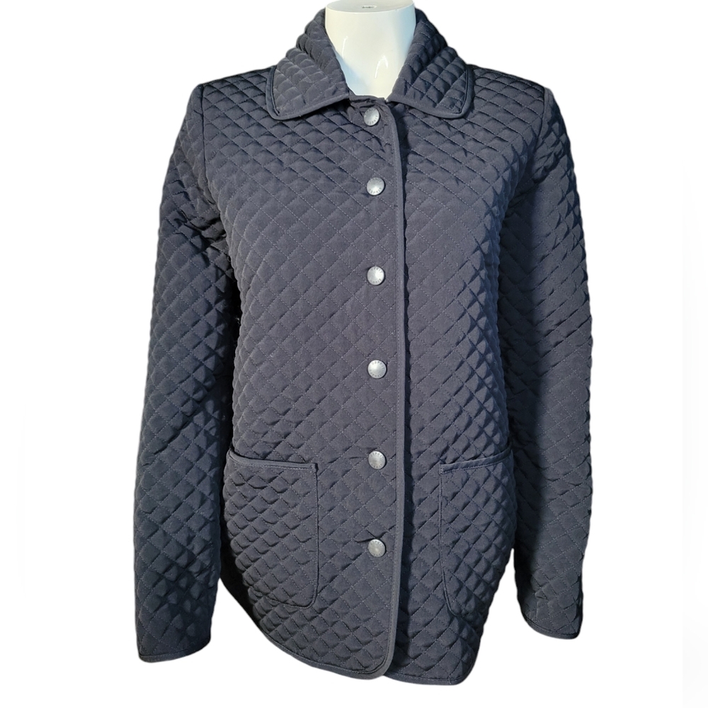 size small esprit quilted black jacket